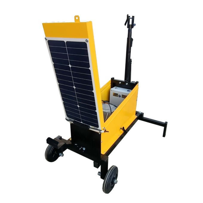 Semafoare lucrari 3 lampi 200mm diametru - alimentare solara 30W Semafoare lucrari 3 lampi 200mm diametru - alimentare solara 30W